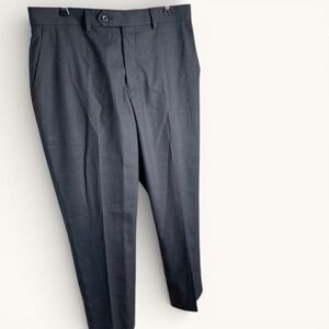 MICHAEL KORS Mens Charcoal Gray Flat Front Dress Pants Size 32W x 30L